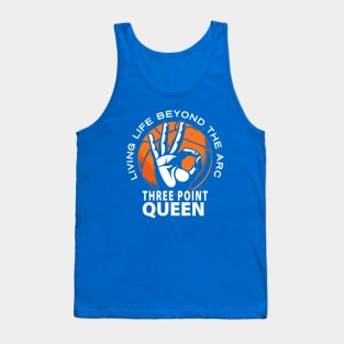 Three-Point QUEEN Shooter Women's Basketball Beyond the Arc 3 Pointer Tank Top